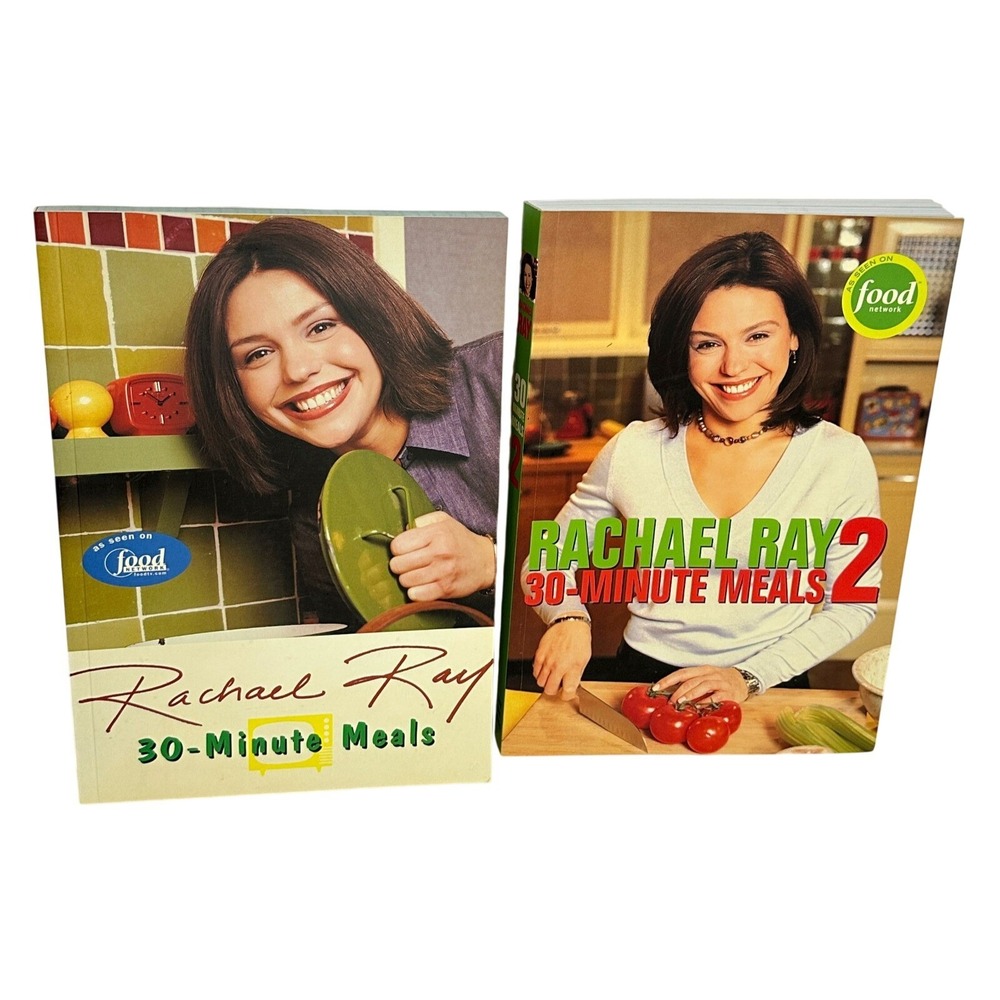 Rachael Ray 30-Minute Meals & 30-Minute Meals 2 Cookbook Set Food Network